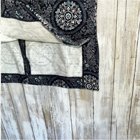 Loft Blue Floral Geometric Pencil Skirt - Picture 4 of 6